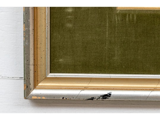 Signed Oil On Board, Modernist Still Life With Wine Glasses