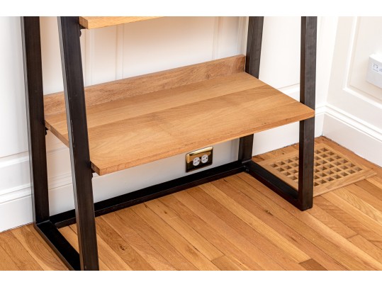 Quality Metal And Wood Ladder Etagere