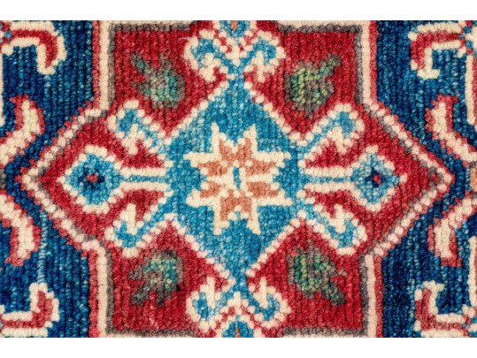 Hand Knotted Wool KAZAK Carpet -  4'-1