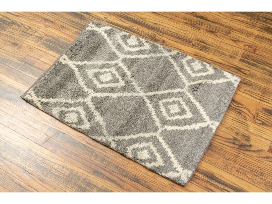 3’ X 2’ 1” Hand Knotted India Wool Carpet - NEW