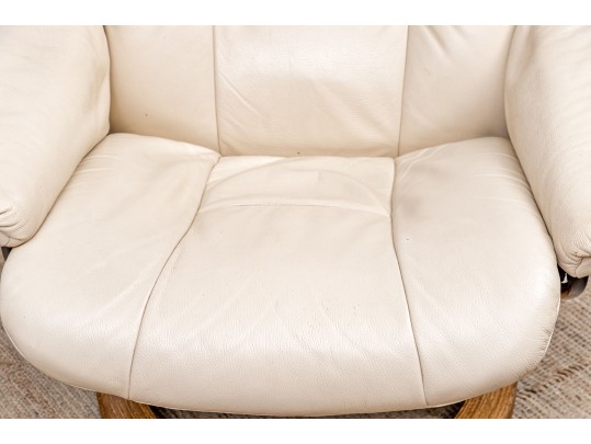 J.E. Ekornes Norway Stressless Chair And Ottoman 