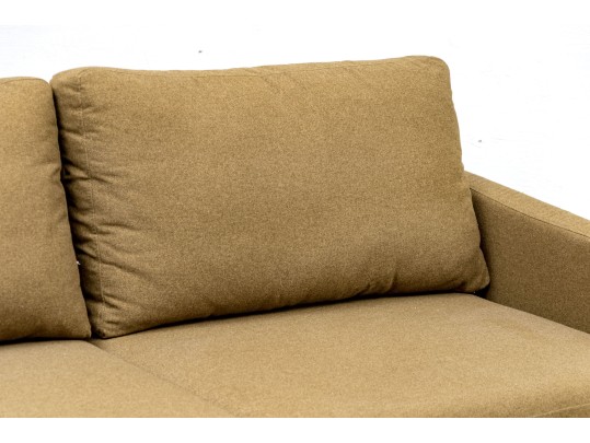 Quality Green Upholstered Loveseat Sofa