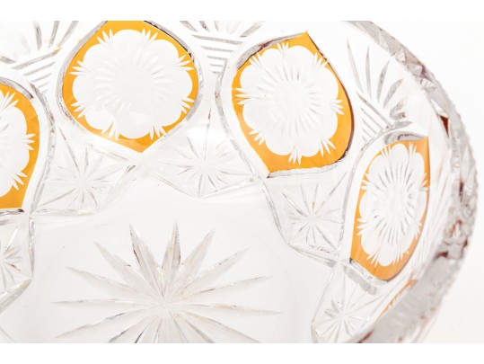 Elaborate Hand Cut Crystal Bowl