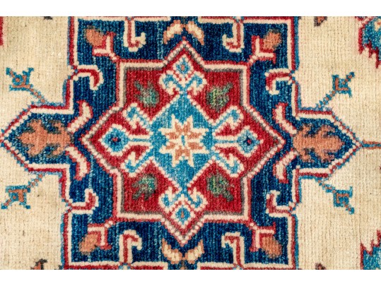 Hand Knotted Wool KAZAK Carpet -  4'-1