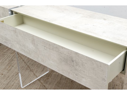 John Richard Console Table On Lucite Legs