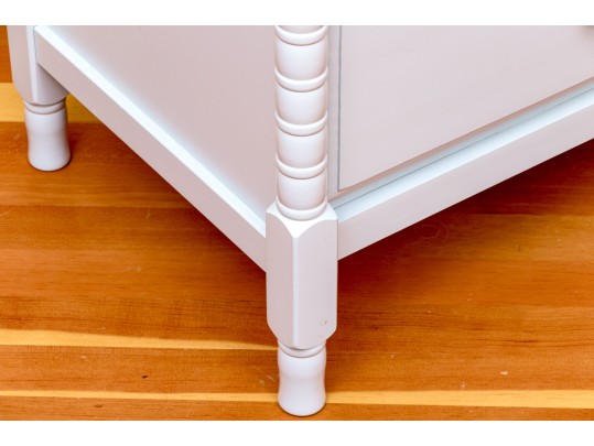 Gray Finished Spindle Six Drawer Dresser