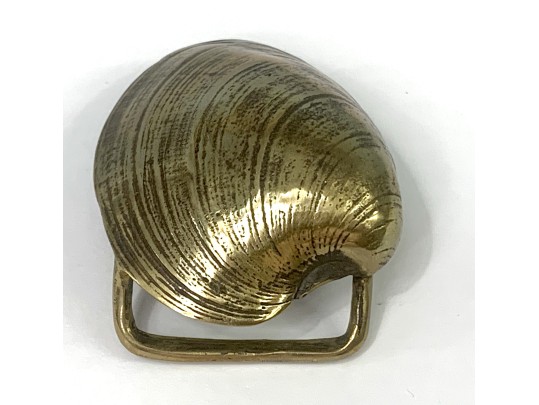 Two Artisan Nantucket Nautical Brass Belt Buckles