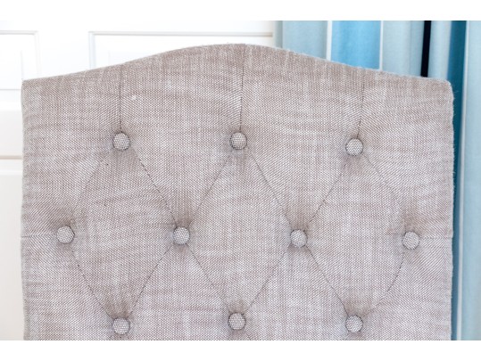 Pair Of Restoration Hardware Button Tufted Armchairs