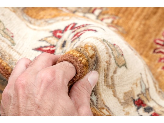 Hand Knotted Wool Peshawar Carpet - 5' 3