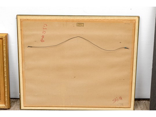 Signed Oil On Board, Modernist Still Life With Wine Glasses