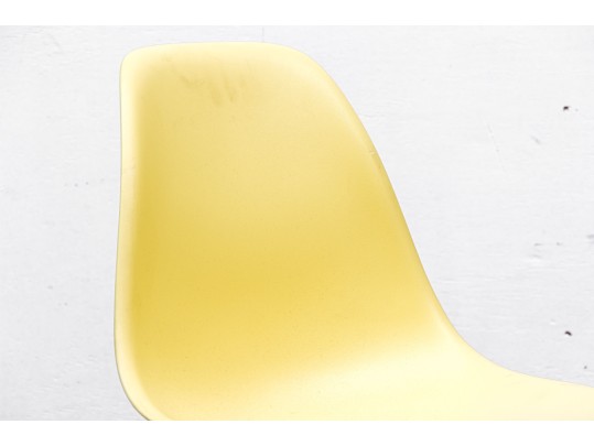 Pair Of Vintage Eames Eiffel Chairs In Yellow