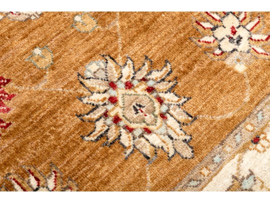 Hand Knotted Wool Peshawar Carpet - 5' 3