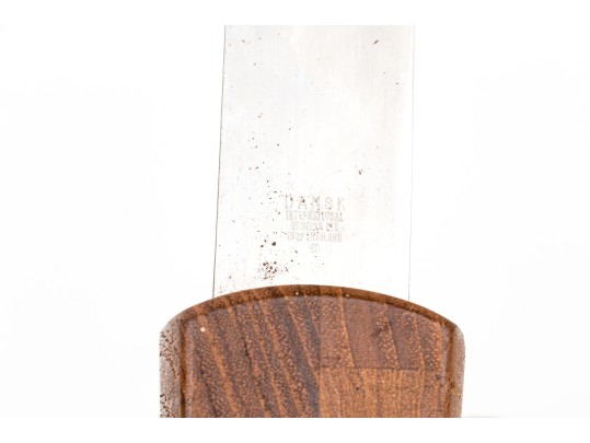 Two Dansk Wooden Cheese Boards With Knives