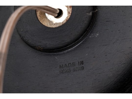 Chinese Oversized Famille Noire Baluster Form Table Lamp, 20th C.