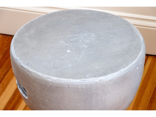 Pair Of Composite Plaster Grarden Stools