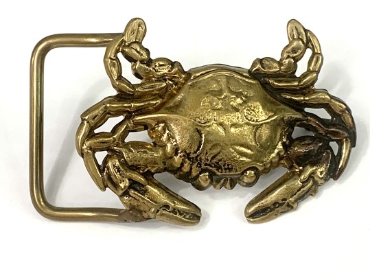 Two Artisan Nantucket Nautical Brass Belt Buckles