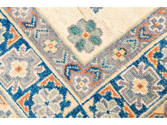 Hand Knotted Wool Kazak Carpet - 3' 3