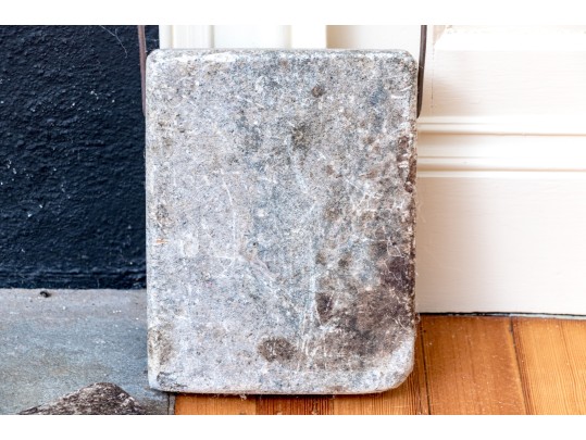 Duo Of Antique Soapstone Foot Warmers
