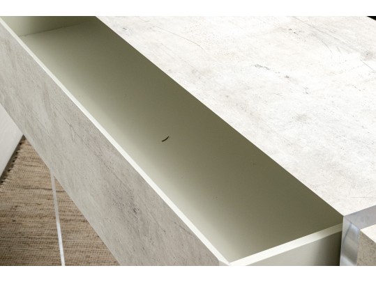 John Richard Console Table On Lucite Legs