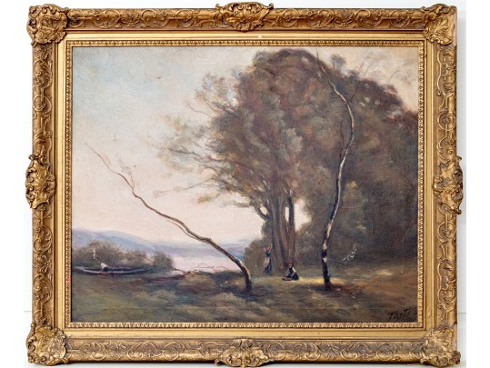 Signed Tasti After Jean-Baptiste-Camille Corot 