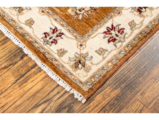 Hand Knotted Wool Peshawar Carpet - 5' 3