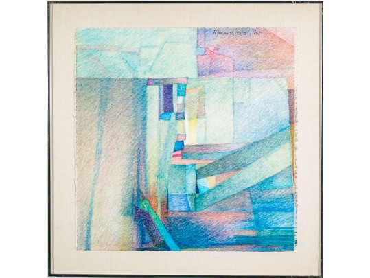 Georges Point (France, 1935-2020) Group Of Four Color Lithographs, Abstract Compositions