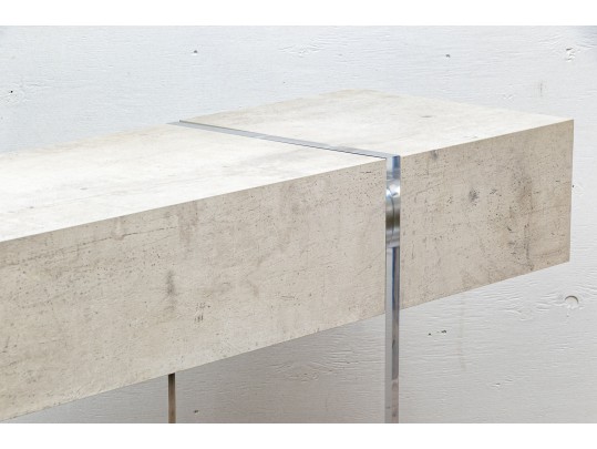 John Richard Console Table On Lucite Legs
