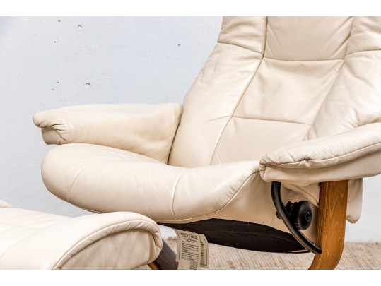 J.E. Ekornes Norway Stressless Chair And Ottoman 
