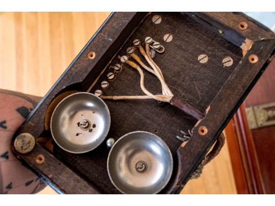 Antique Hand-Crank Telephone