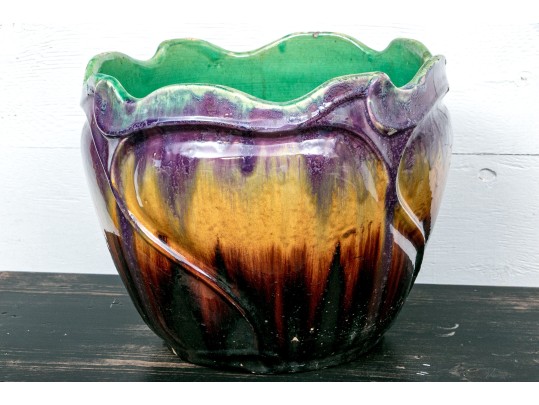 Semi-antique Majolica Jardiniere