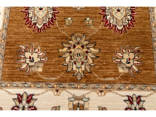 Hand Knotted Wool Peshawar Carpet - 5' 3
