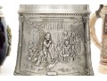 Group Of Five Vintage German Steins