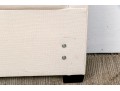 King Size White Fabric Upholstered Headboard
