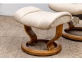 J.E. Ekornes Norway Stressless Chair And Ottoman 