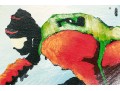 Signed Oil On Canvas, Slalom Racer