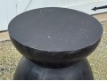 Chic Ebonized Wood Accent Table