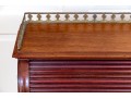 Antique Louis XVI Style Tambour Secretary Desk With Chair