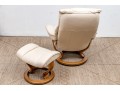 J.E. Ekornes Norway Stressless Chair And Ottoman 