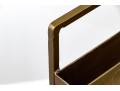 Industrial Chic Antiqued Brass Tone Bar Cart