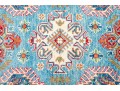 Hand-knotted Wool Kazak Carpet, 4'-10