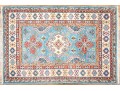 Hand-knotted Wool Kazak Carpet, 4'-10