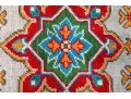Hand-knotted Wool Pakistan Kazak Accent Carpet, 4'-1