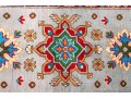 Hand-knotted Wool Pakistan Kazak Accent Carpet, 4'-1