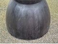 Chic Ebonized Wood Accent Table