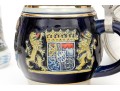 Group Of Five Vintage German Steins