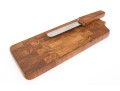 Two Dansk Wooden Cheese Boards With Knives