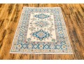 Hand Knotted Wool Kazak Carpet - 3' 3