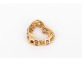 14k Yellow Gold Pretty Tanzanite Set Floating Heart Pendant