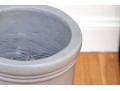 Painted Plastered Cement Grey Finished Umbrella Stand