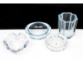Group Of Four Fine Vintage Cut Crystal Items 